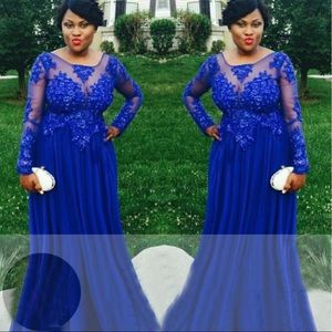 Plus size prom dress